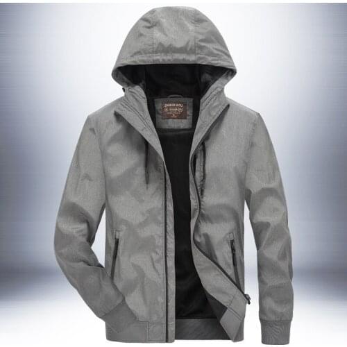 2018 New Arrival men hooded jacket coat Quick drying clothes overcoat spring autumn men casual blouse tops plus size coats XXXXL