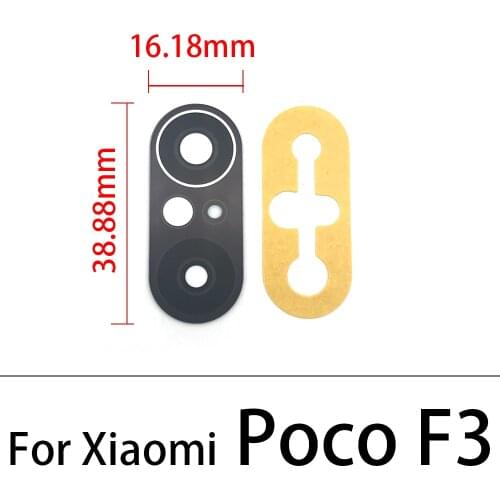 New Rear Back Camera Glass Lens For Xiaomi Poco F3 5G Camera Lens Replacement Parts