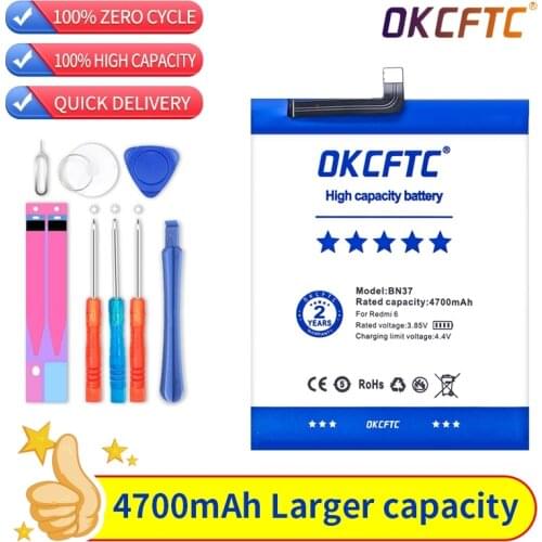 Original Battery BN37 4700mAh For Xiaomi Redmi 6 Redmi6 Redmi 6A High Quality Replacement Phone Batteries