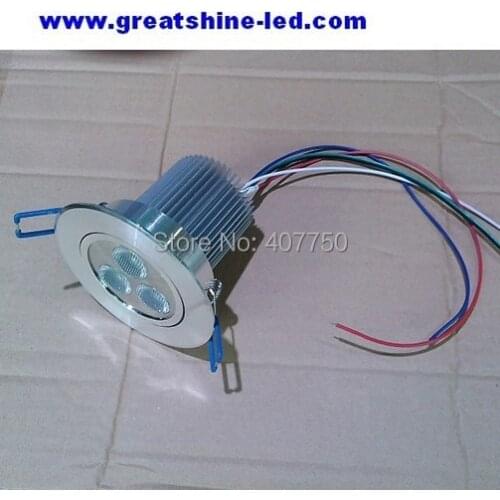 Free shipping to Europe RGBW dmx 4in1 3X4W led ceiling light DC 12V 5wires 10PCS/Lot used for Cafes and Pubs