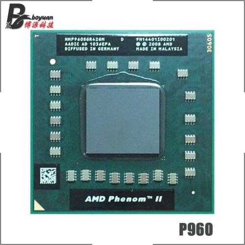 AMD Phenom II Quad-Core Mobile P960 1.8 GHz Quad-Core Quad-Thread CPU Processor HMP960SGR42GM Socket S1