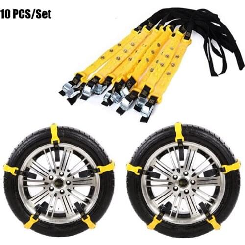 Suv car Nonskid Universal chain tire off-road suv tire Tire nonskid TPU Snow Chains Anti-Skip Belt Safe Driving Sand Muddy