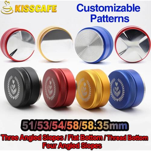 Adjustable 304 Stainless Steel Coffee Distributor Espresso Tamper 51/53/54/58/58.35mm Available For Most Portafilter