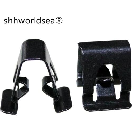 Shhworldsea 100PCS auto clip Rear bumper, front wheel eyebrow, carpet footrest, A-pillar trim, center console buckle for audi vw