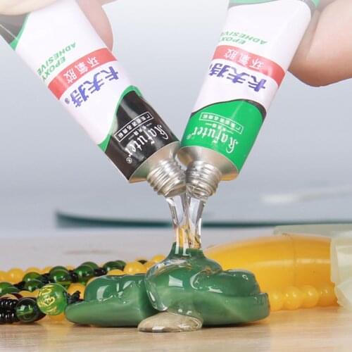 Kafuter AB Special glue for jade ceramics Transparent quick drying Jewelry inlay repair Firmly waterproof Adhesive