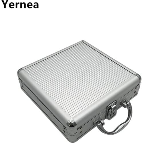 Yernea Hot Texas 100 Poker Chips Playing Card Box Portable Non-slip Mat Aluminum Case 100 Poker Chips Box This is just a box