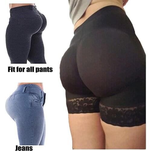 Womens Padded Shapewear Hip Enhancer Shorts High Waist Body Shaper Panty Push Up Padded Butt Lifter Booty Waist Trainer Control