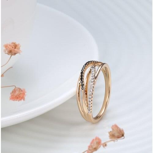 18k rose Gold Ring for Women Natural Carat Diamond with Diamond Jewelry Anillos De Bizuteria Anillos Mujer Gemstone Rings Box