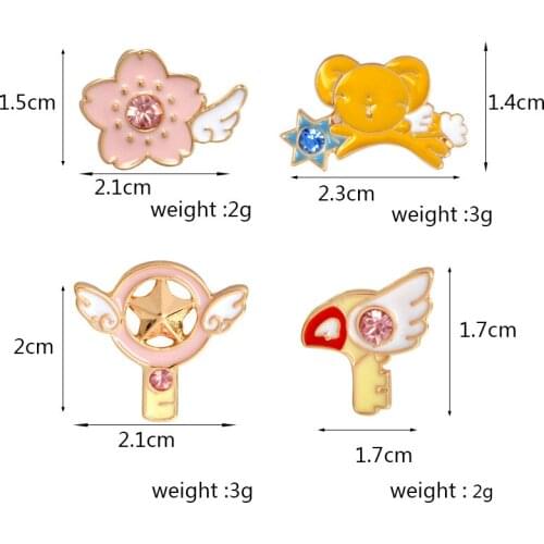 1pcs Kawaii Icons tree/animal Metal Enemal Pins Badges Cartoon Icons Backpack Decoration Badges For Clothes
