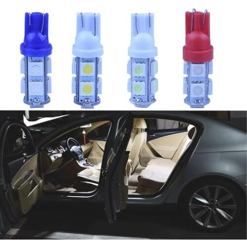 10 PCS For Toyota Corolla BMW Audi, etc. T10 car universal LED interior lights 9 SMD 5050 side wedge taillights dashboard light