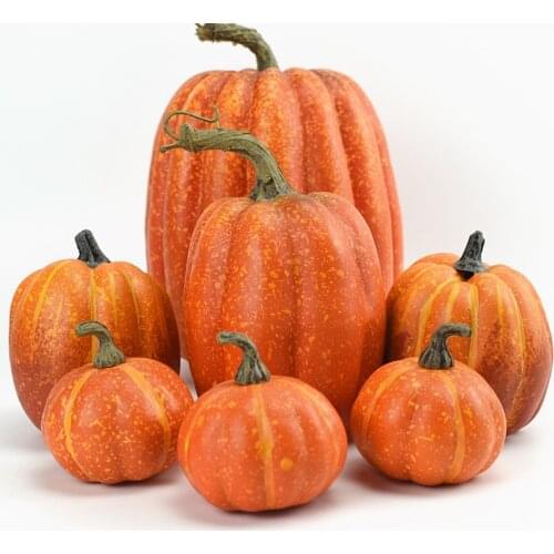 Simulation Pumpkin Model Halloween Props Pumpkin Ornaments Decoration Vegetable Cabinet Display Photography Early Education