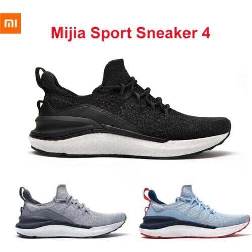 2020 Newest Xiaomi Mijia Sports Sneaker 4 Outdoor Men Shoes Running Walking Lightweight Comfortable Breathable 4D Fly Wove Upper
