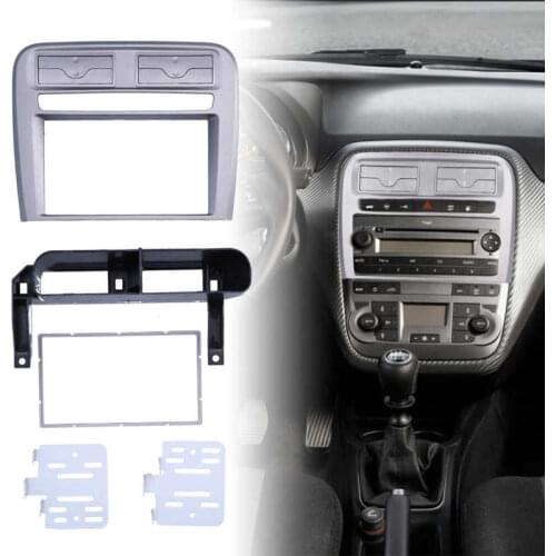 2Din Radio Stereo Fascia Frame Car Dash CD Panel Trim Replacement for Fiat Punto/Linea Car Audio