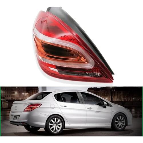 For Peugeot 308 12-14 years rear tail light tail light cover rear headlight assembly turn signal reversing light