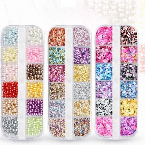 Slime Clay For Filler Slime For Nails Art Tips DIY Lizun Supplies Sequin Glitter Pearl Shell Mud Decoration Toys Accessories