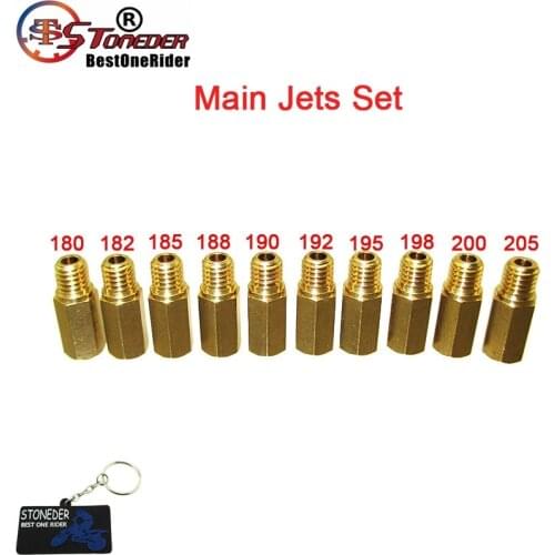 STONEDER Main Jet Set 180/182/185/188/190/192/195/198/200/205 For Keihin 99101-357 PWK PE OKO KOSO