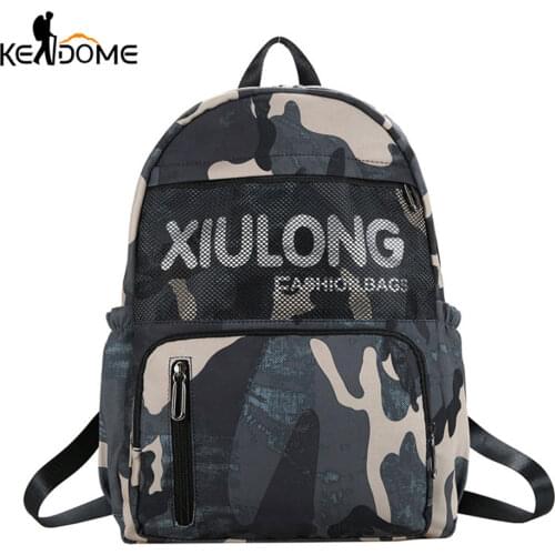 Camouflage Oxford School Bags Teen Waterproof Student Backpack Large Capacity Shoulder Bag Schoolbag For Outdoor Travel X234D