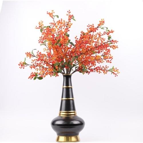 Red fruit Floral ornament Flower Decoration hotel lobby artificial flower ornaments artware handiwork