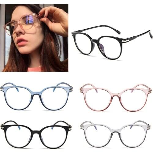 2021Anti-Blue Round Glasses Eyeglasses Fashion Sunglasses Anti Radiation Reading Glasses