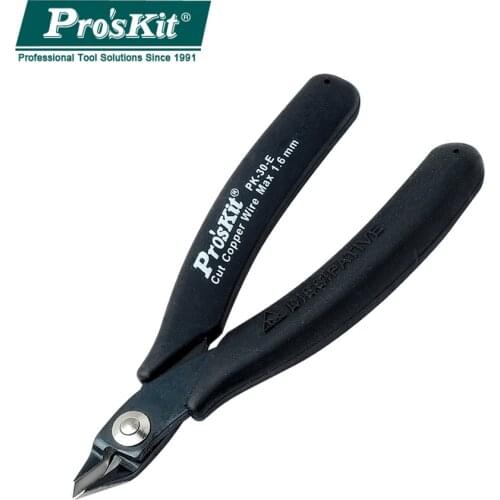 1PK-30-E ProsKit Antistatic Durable Oblique Cutting Pliers Cable Wire Side Cutter Cutting Nippers Copper Wire Cutters 125mm