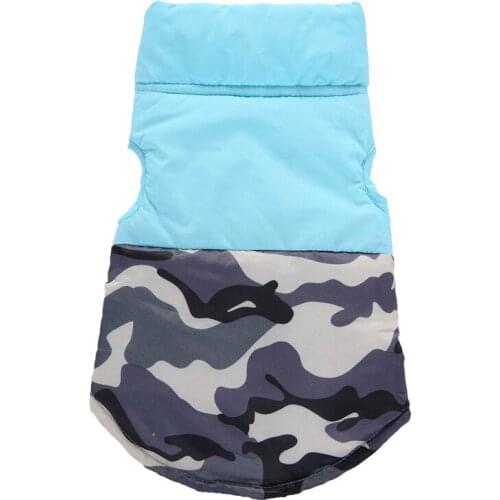 New Windproof Warm Winter Outfit Vest Pet Clothes Camo Pattern Jacket for Small Dog Coat Apparel for Puppy Chihuahua Clothing