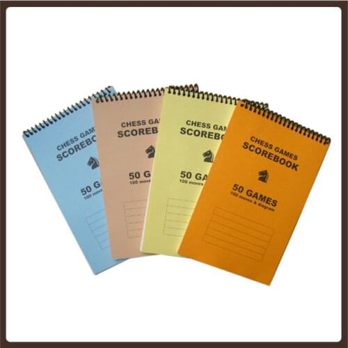 Official Chess Professional Tournament Logbook Portable Club Training 50 Games Manual Record Giochi Da Tavolo Chess Accessories