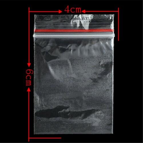 WITUSE Zip Lock Bag 100 Plastic Clear 1.5" x 2.3" Square Packing Zip Seal Jewelry Organizer Reclosable Bag