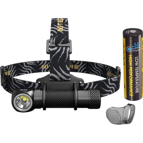 NITECORE HC33 Portable Headlamp XHP35 HD LED max 1800 lumen beam throw 187 meter headlight 8 working modes outdoor head light