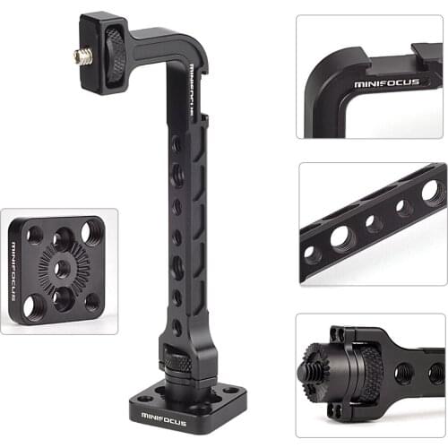 Ronin S/Ronin SC S2 Monitor Mount Rotatable Magic Arm with 1/4 Thread Cold Shoe Mic LED Light for DJI Ronin S S2/SC RS2 Gimbals