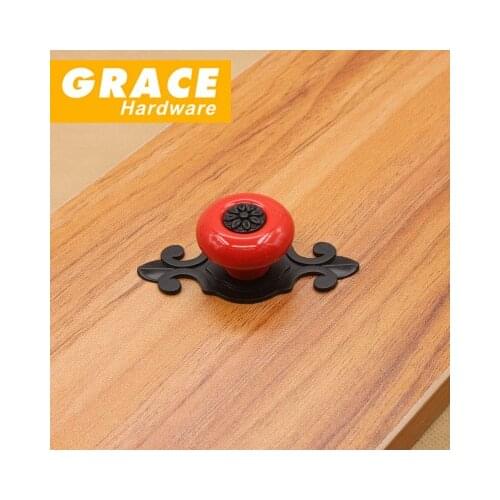 Modern New Fashion Ceramic Handle European Wardrobe Door Furniture Cabinet Drawer(L:74mm)