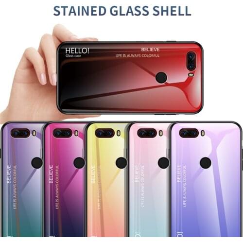 Glass Case for ZTE Nubia Z18 Z18mini Gradient Tempered Glass Hard Cover for ZTE Nubia Z17 Mini Z17S Z17MiniS Nubia Play 5G Case