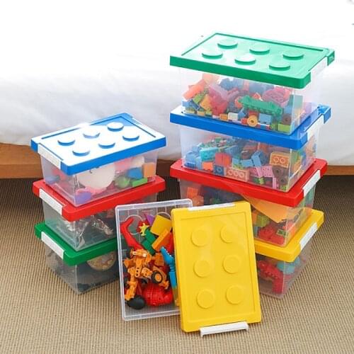Building Block Storage Box Toys Organizer Kids Toys Box Stackable Block Case Container Desktop Stationary Holder