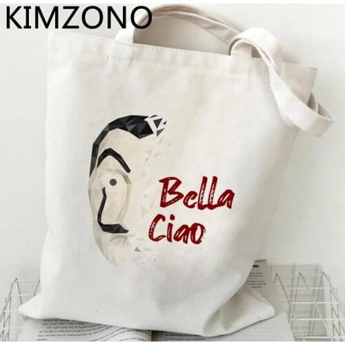 La Casa De Papel shopping bag recycle bag bolsa grocery shopping tote bolso bag string bolsas ecologicas ecobag grab