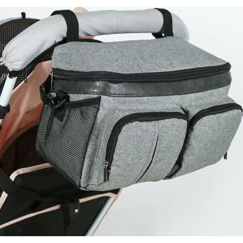 SeckinDogan Baby Stroller Bag Multifunction Diaper Bags Large Capacity Baby Nursing Organizer Travel Hanging Carriage Mommy Bags