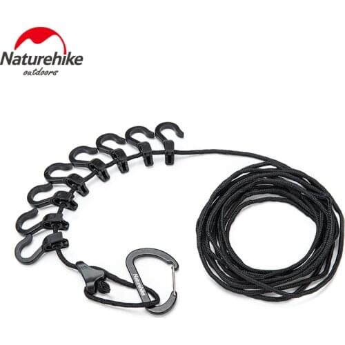 Naturehike Outdoor Hanging Rope Camping Accessories 4.3m Multi-purpose Clothesline Adjustable Anti-slip Canopy Hanging Rope