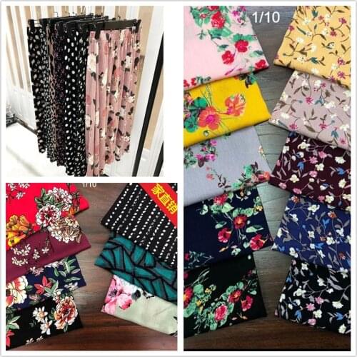 Rayon jacquard cotton printed dress fabric