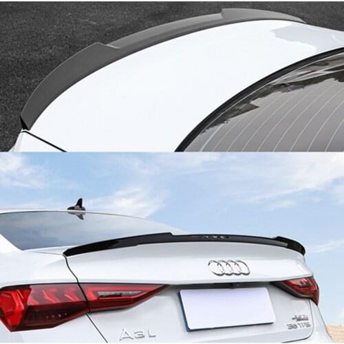 Rear Trunk Lid Car Spoiler Wings For Audi A3 Sedan 2021 New ABS Plastic Material Paint Glossy Black Carbon Fiber Lip Spoilers