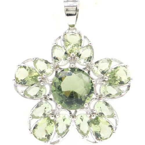 38x27mm Lovely Created Round Rhodolite Garnet For Women Making Silver Pendant Wholesale Drop Shipping