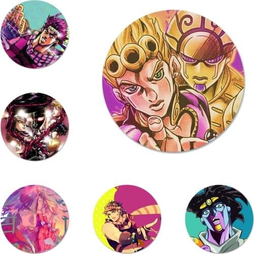 58mm JoJo Jonathan Joesta Icons Pins Badge Decoration Brooches Metal Badges For Clothes Backpack Decoration