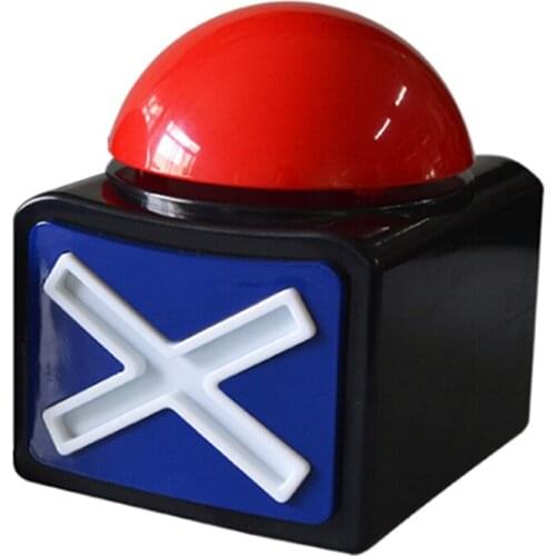 Game Answer Buzzer, Q&A with Light and Sound for Talent Buzzer, Game Dial Button, Red Game Buzzer
