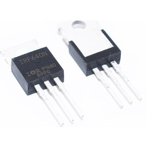 100pcs IRF640N IRF640 IRF640NPBF Power MOSFET MOSFT 200V 18A 150mOhm 44.7nC TO-220 new original
