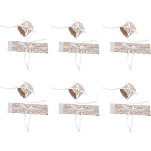 12PCS Lace Napkin Ring Buckle Wedding Wedding Table and Chair Buckle Burlap Napkin Ring Napkin Wedding Banquet Party