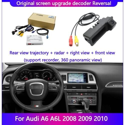 Car Screen With Screen Update For Audi A6 A6L 2008 2009 2010 Decoder Box Player Rear Parking Camera Recorder 360 Panoramic View