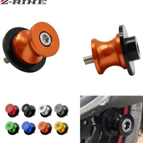 For 125 200 390 Orange With LOGO Motorcycle Swingarm Spools slider stand screws For 125 200 390