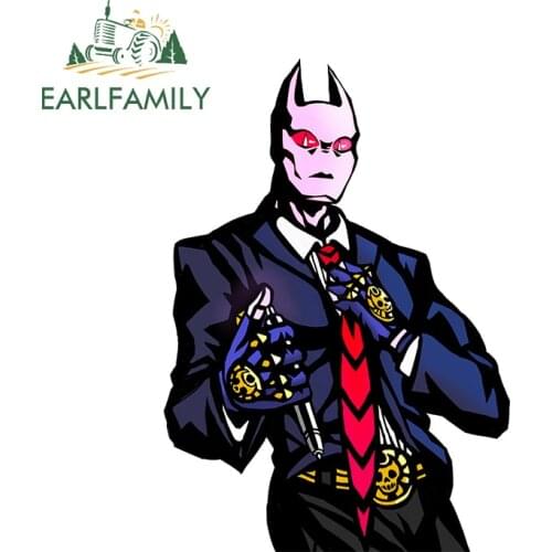 EARLFAMILY 13cm x 9.4cm for Jojos Bizarre Adventure Kller Queen Funny Car Stickers Anime Decal Windows RV Car Door Protector