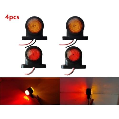 4PCS led Marker Lights For Car Position Light Tractor Rear Clearance Lamp LED Red White 12V 24V Trailer lights Truck Side Lights