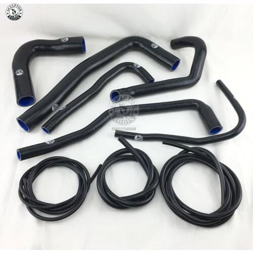 Silicone Radiator Hose Kit For SAAB 9000 91-98 B204 B234 2.0 2.3 AERO + Vacuum Hose Kit (9 Pcs) Red/Blue/Black