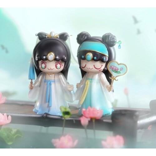 Myth Blind Box Toys Cute Kimmy Miki Figure Anime Action Random Surprise PVC Kawaii Model Birthday Gift Decor 10 Pcs/Set