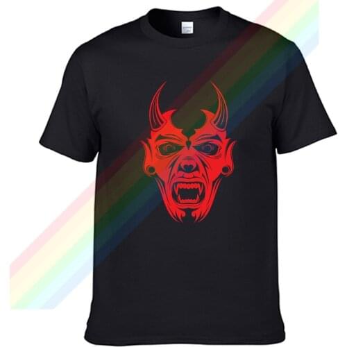 Satan Horrible, Evil, Red-faced Devil T Shirt For Men Limitied Edition Unisex Brand T-shirt Cotton Amazing Short Sleeve Tops