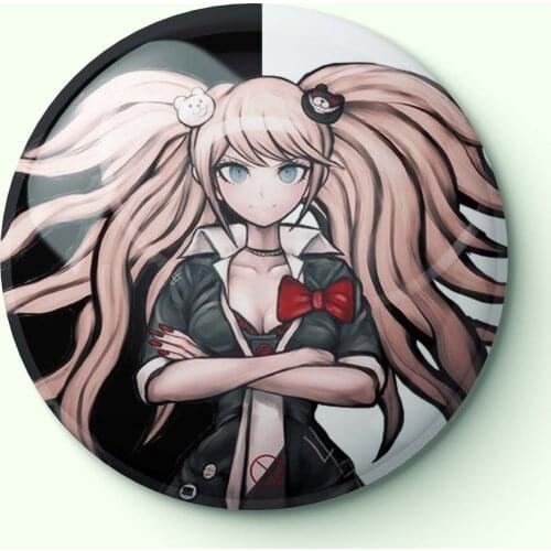 Junko Enoshima nwi Soft Enamel Pin Fashion Metal Hat Decor Creative Brooch Collar Jewelry Badge Clothes Gift Lapel Pin Cute